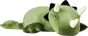 Dinosaur Weighted Stuffed Animals for Anxiety and Stress Relief - 1.3 LB Filling with Weighted Beads and PP Cotton – Real Weighted Dinosaur Plush with Adorable (Triceratops)