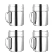 4 Pcs Kitchen Gadgets Refillable Spice Jar Seasoning Bottles with Lids