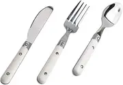Totority Baby and Boys and Girls Cutlery Set Stainless Steel Dinnerware Toddler Forks Spoons Elegant Style