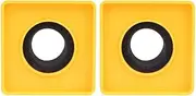 ERINGOGO 2pcs Abs Injection Molding Square Mic Logo Flag Station Pc Microphone Pop Filter