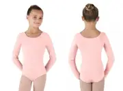 NEW WITH TAGS Bloch Long Sleeve Leotard in Pink, CL5409, kids size: 12