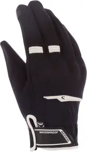 Bering Borneo Evo waterproof Ladies Motorcycle Gloves, black-white, Size 2XL for Women Black White