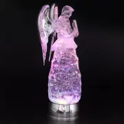 11 Inches Angel Lighted Snow Globe Water Lamp Color Changing With 6 Hour Timer