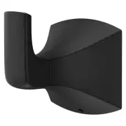 Bruxie Towel Hook, Bathroom Towel Hook, Wall-Mounted, Screw-in, Matte Black F...
