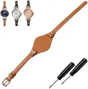 [RHUTO] Leather watch strap for women, compatible with fossil ES3077 ES2830 ES4000 ES4119 strap 8mm