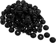 Mipcase 100Pcs Rubber Cable Grommets for Metal Posts Hole Protective Sleeves Weatherproof Wire Protector for Indoor Outdoor Use Durable Wear Resistant Cable Sleeves