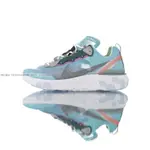 正品 NIKE REACT ELEMENT 87 ROYAL TINT 透明 反光 冰藍 AQ1090-400 運動鞋