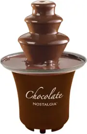 3 Tier Electric Chocolate Fondue Fountain Machine for Parties - Melts Cheese, Qu