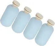 MOKKHNB 4PCS Refillable Travel Bottles with Flip Cap Leakproof Small Lotion Containers for Shampoo and Skincare Design for Travel and Home Use
