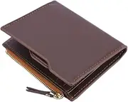 [BESTYASH] Men's Passport Wallet Zipper Credit Holder Travel Document Package for Cash Id Boarding Pass Id Cards
