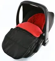 Car Seat Footmuff/Cosy Toes Compatible with Phil & Teds Alpha New Born Car seat Fire Red
