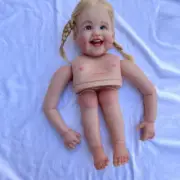 30inch Reborn Baby Toddler Doll Painted Kit with Hand-Rooted Hair Gift
