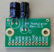 AM Modulator PCB module for conversion a vintage valve radio into a transmitter