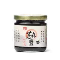 在飛比找蝦皮商城優惠-【醬媽媽】100%現磨純黑芝麻醬 (200g/玻璃瓶) 粗研