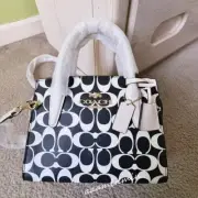 ☂️Coach Andrea Carryall In Signature Canvas Gold/Black Multi CP080 NWT