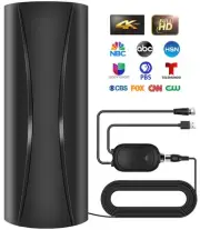 1000+ Miles Range TV Antenna, Digital TV Antenna Indoor with Amplifier and Si...