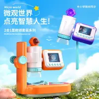 在飛比找樂天市場購物網優惠-神馬先生顯微鏡兒童相機二合一科學實驗套裝中小學生手持益智玩具