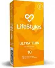 Condoms Ultra Thin 10 Pack Latex Sex Protection Lubricated Adult