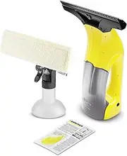 [Kärcher] Window vacuum cleaner WV 1 Plus (battery life: 20 min, weight: 0.5 kg, surface capacity per battery charge: 55 m², spray bottle with microfibre cover, window cleaner concentrate 20 ml)