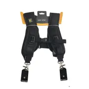 Dual Shoulder Camera Neck Strap Belt Quick Release For Digital Slr Dslr Camera Black