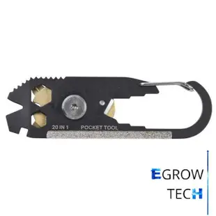 Egrow Utility Fixr Pocket MultiTool 20 合 1 EDC 生存鑰匙扣工具