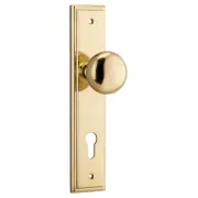Cambridge Knob Stepped Backplate (Entrance)