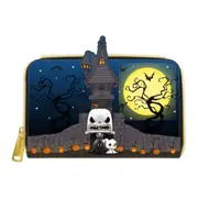 The Nightmare Before Christmas Jack Skellington Zip Purse Wallet 4in