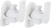 SEWACC 2Sets Speaker Wall Mount Brackets for Optimal Viewing Angle Sturdy Construction Easy Installation for Home Workstation Gaming Kitchen and More