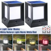 1/2Pack Solar Post Cap Light For 4x4 6x6 Outdoor Waterproof LED Deck Fence Light