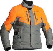 Lindstrands Halden, textile jacket waterproof women , color: Grey/Orange , size: 44