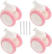 Baby Walker Wheel Set Universal Replacement Wheels for Toddler Walker 4 Pcs Plastic Rubber Caster No Tools Needed