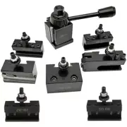 OXA Wedge Tool Post Holder Set 250-000 + 2 Extra Holders For Mini Lathe up to 8"