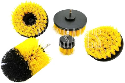 5 Packs Drill Brush Attachments Power Scrubber Cleaning Kit All Purpose Cleaner