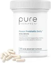 Power Probiotic Daily - 30"Acid-Resistant" Vcaps | 4 Proven Strains - 30 Billion CFU Per Capsule | Sealed in Nitrogen-Purged Aluminum Blister Packs to Insure Freshness | NO Refrigeration Required