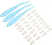 1Set Sketch Smudge Erase Tool Blending Knife with Replacement Heads for Art Sketching Durable and Lightweight for Classroom and Outdoor Use