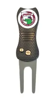 1980 World Series Champs Phillies Golf Ball Marker +Switchblade Divot Tool MLB