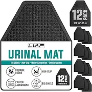 Urinal Mats (10 Pack) - Mens Urinal Best Uniral Mat. Non-Slip. Deodorization, Black Floor, Water Absorption Urine Mats for Men's Restrooms & Bathrooms
