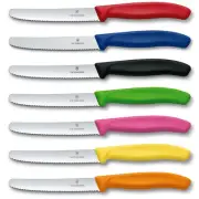 Victorinox 20pc - 11cm Steak & Table Knife Set Serrated Edge - CHOOSE Colour