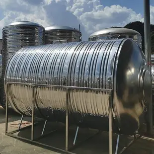 304不銹鋼臥式水箱水塔加厚食品級家用水罐保溫儲水塔戶外儲水桶