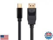 Monoprice Mini DisplayPort 1.2 to DisplayPort 1.2 Cable - 3 Feet - Black | Su