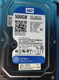 在飛比找露天拍賣優惠-WD 藍標 WD5000AAKX 500G 3.5吋SATA