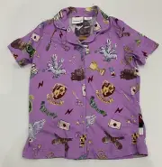 Girls Size 4 Peter Alexander Purple HARRY POTTER Pj Top - Pyjama Top NEW
