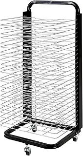 Art Drying Rack Paint Drying Rack 25 Shelves Metal Art Work Storage Display Mobile Rack Art Drying Rack with Wheels Ideal for Use at Home or in The Classroom