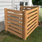 Air Conditioner Fence Wood Composter Bin 3 Panels Privacy Screens Fence Panels