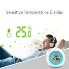 J Multi-functional LED Table Alarm Clock 7 Colors Changing Digital Wake Up Cloc