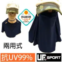 在飛比找momo購物網優惠-【UF72+】UF700 抗UV防曬臉肩頸三用超大裙口罩(防