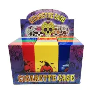 12 Pack King Size Push-to-Open Plastic Cigarette Case Devil Image