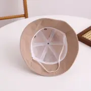 Child Bucket Hat Anti-Wind Sun Hat for Baby Windproof Wide Brimmed Toddler Hats
