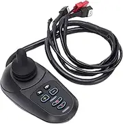 Electric Chair Joystick Controller with High Current Magnetic Brake Connector, 50A Universal Mobility Wheelchair Joystick Brush Controller with EABS Ramp Hold Function