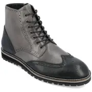 Thomas & Vine Elijah Men's Genuine Leather Wingtip Boots 9